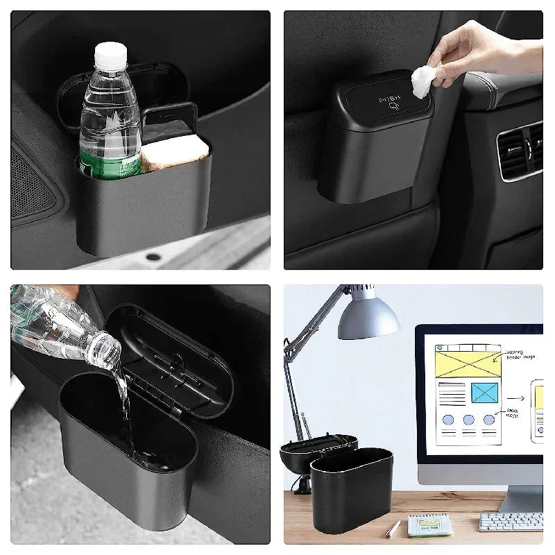 Leakproof Mini Car Trash Can