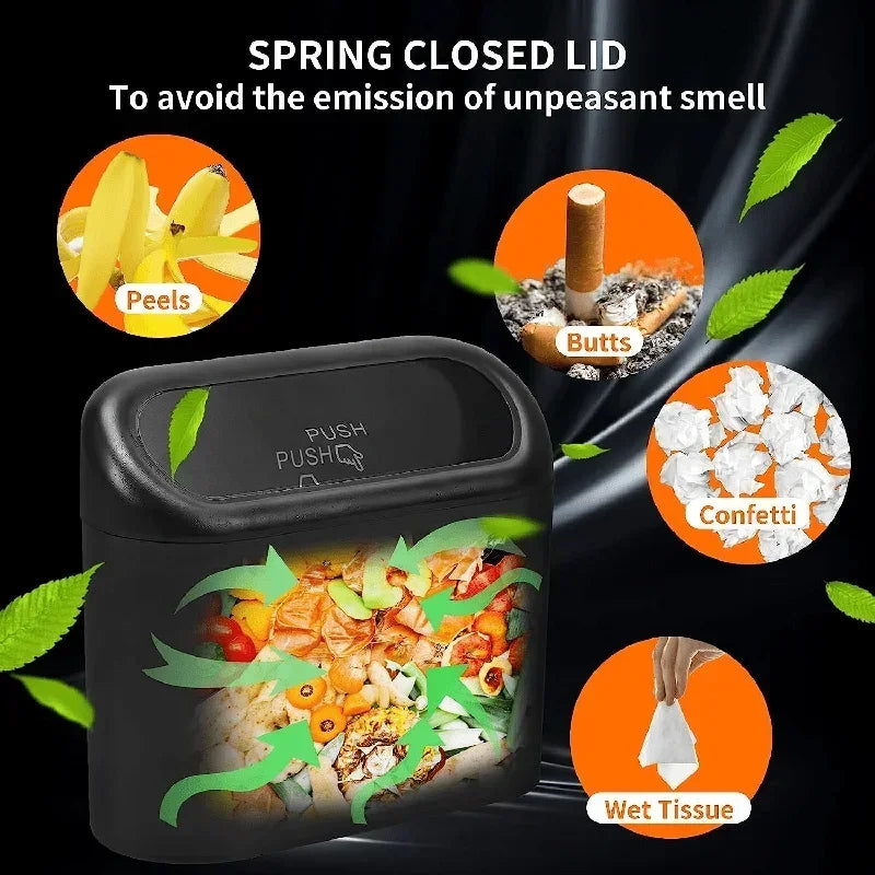 Leakproof Mini Car Trash Can